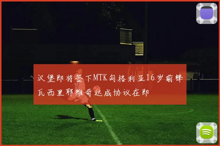 汉堡即将签下MTK匈格利亚16岁前锋瓦西里耶维奇达成协议在即